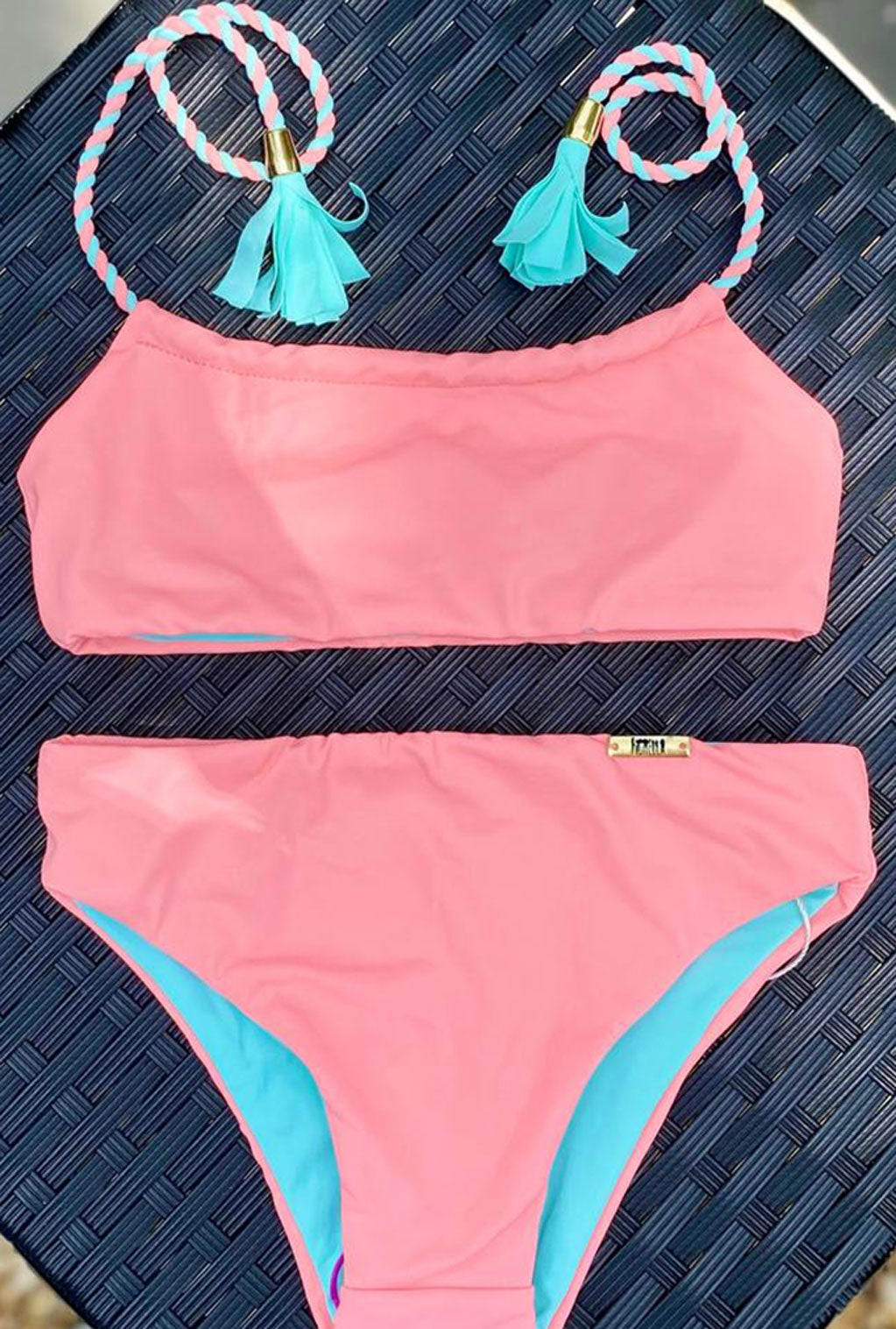 Baby Bikini| Coral & Blue - Luxy Beachwear