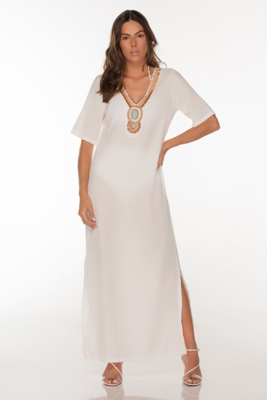 Brenda White Dress - Luxy Beachwear