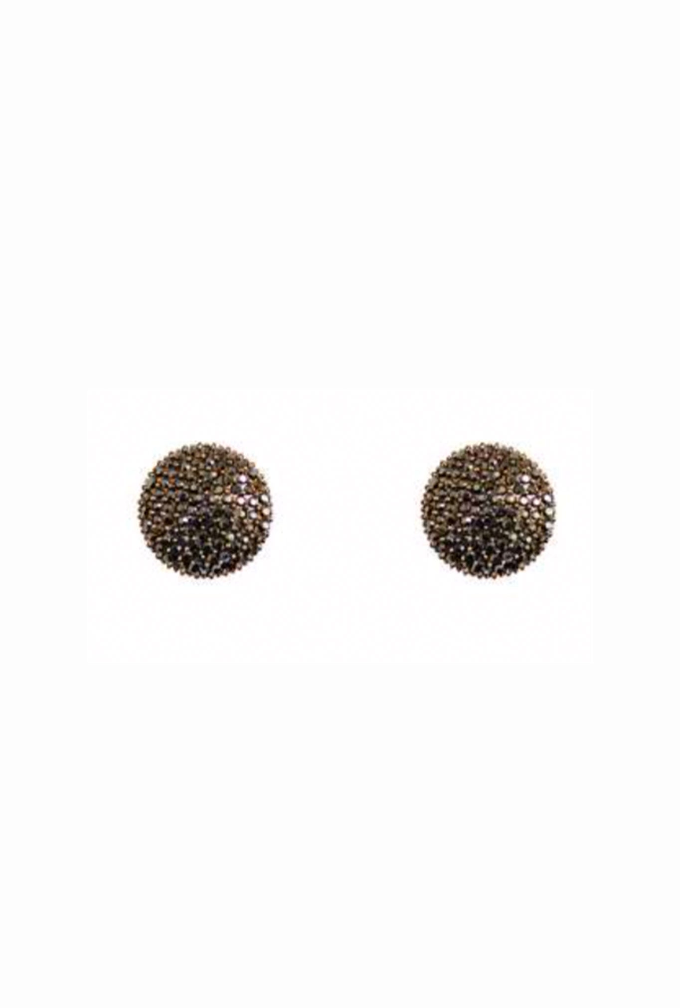 Sphere Earring with Stones - Luxy Beachwear